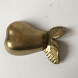 Brass pear trinket bowl
