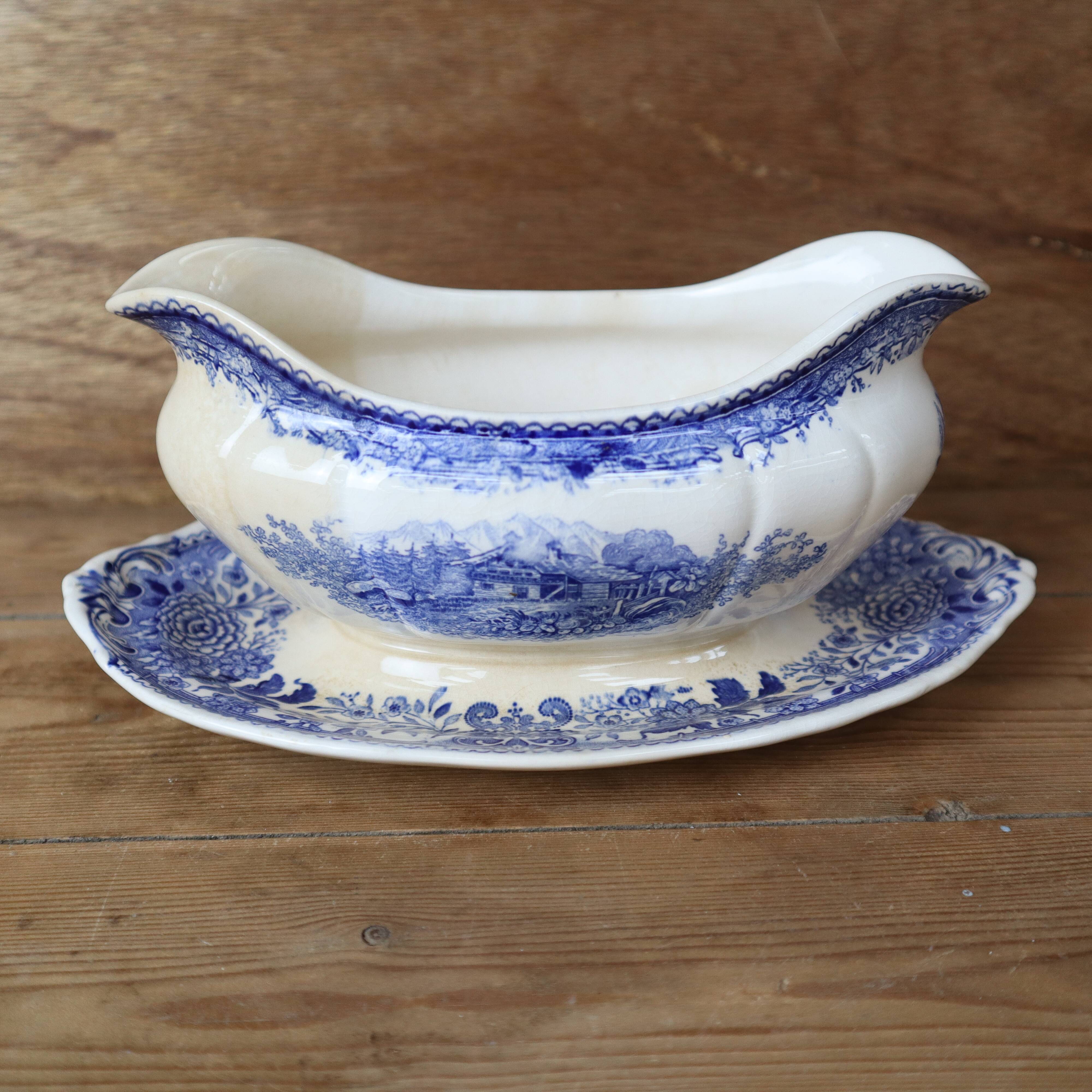 Old villeroy and boch ceramic sauce boat burgenland model