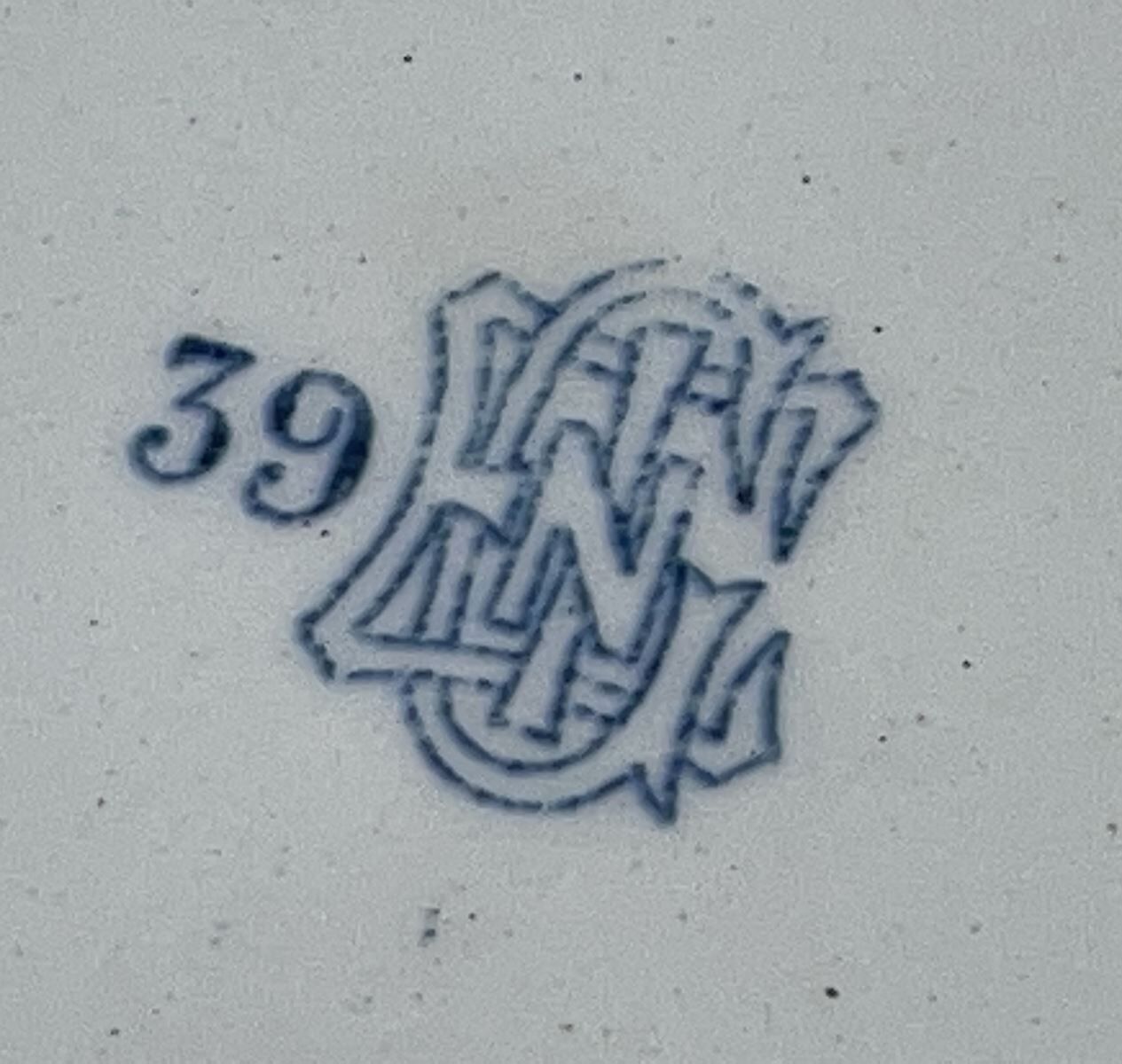 Table service in earthenware of Gien late nineteenth century