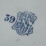 Table service in earthenware of Gien late nineteenth century