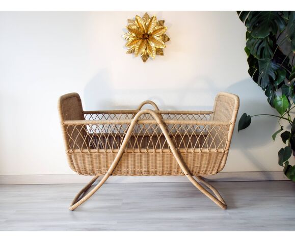 Lit Pour Bebe En Rotin Et Osier Des Annees 60 Selency Lit Pour Bebe En Rotin Et Osier Des Annees 60 Selency