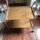 Desserte vintage pliable modulable en formica pieds chromés