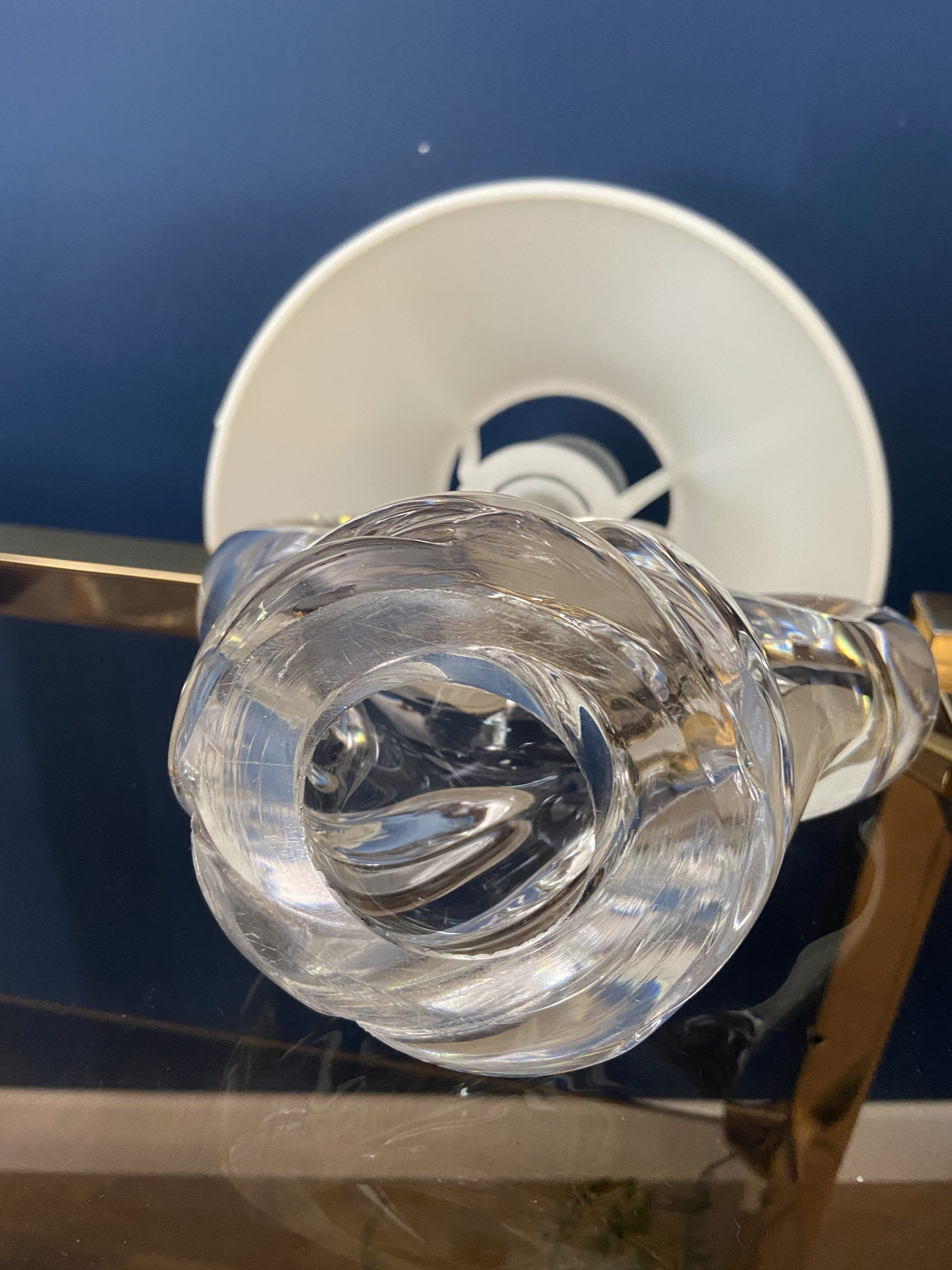 CRYSTAL FOOT TABLE LAMP