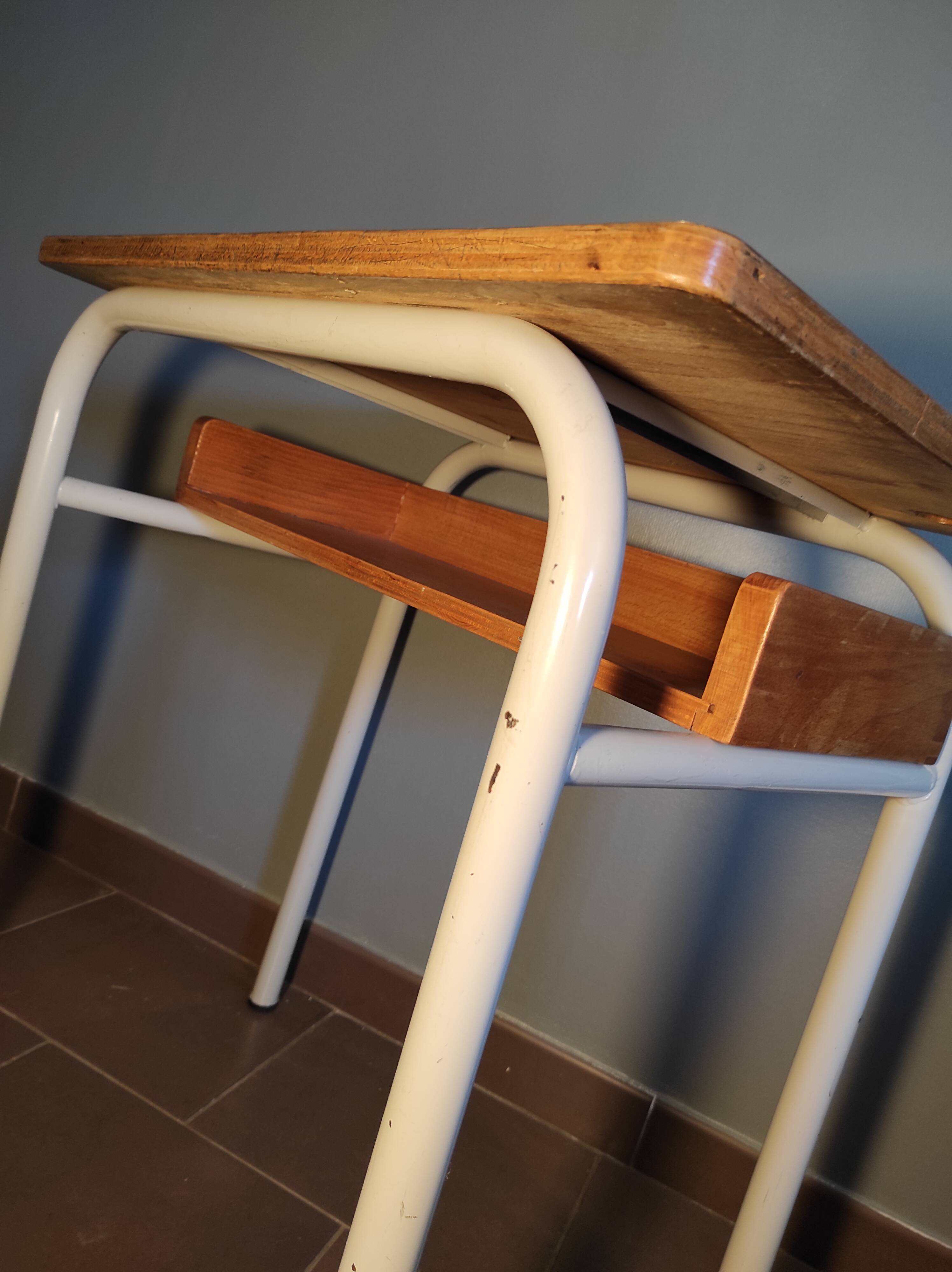 School desk with locker 1960