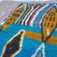 Large Moroccan rug made of natural wool, dimensions 250x150 cm, handmade.