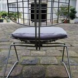 Beaubourg chairs in steel and fabrics by Michel Cadestin and Georges Laurent - 1976