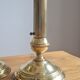 Pair of brass candle holders