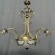 Louis XV style chandelier. Solid bronze, crystal.