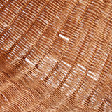 Vintage wicker chair with armrests from the 1960s