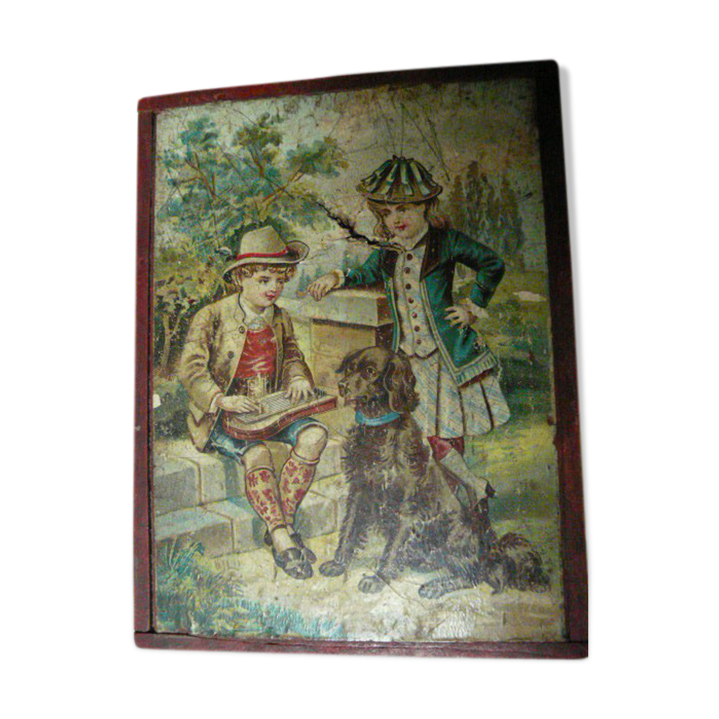 19th century wooden cubes game