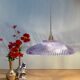 Vintage purple glass pendant light - tableware collection -