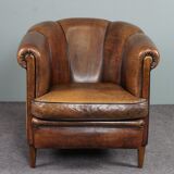 Club armchair in sheepskin