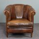 Fauteuil club en cuir de mouton