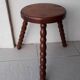 Tabouret tripode bois