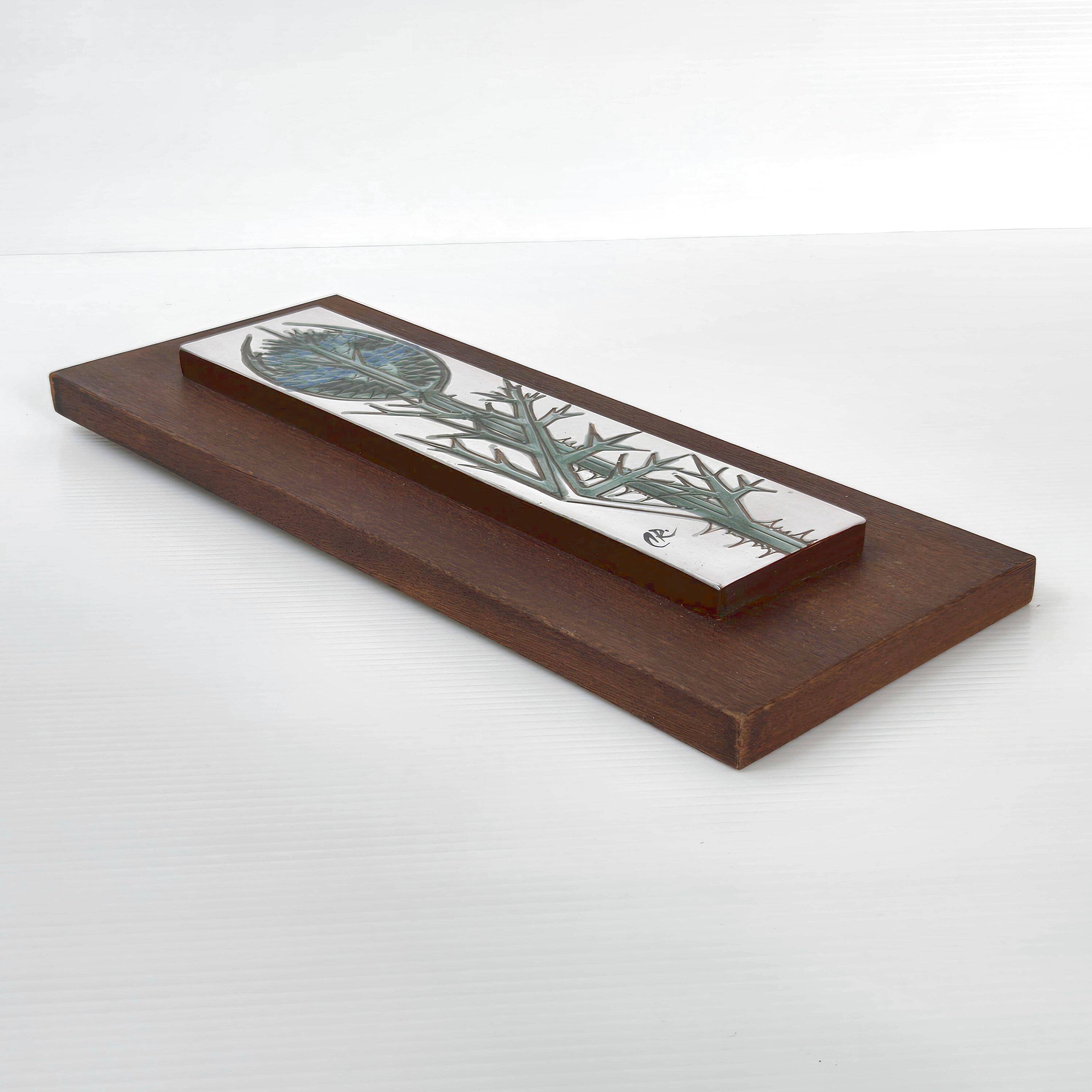 Vintage 1960s thistle wall decor