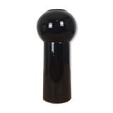 Scandinavian modernist black ceramic vase