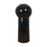 Scandinavian modernist black ceramic vase