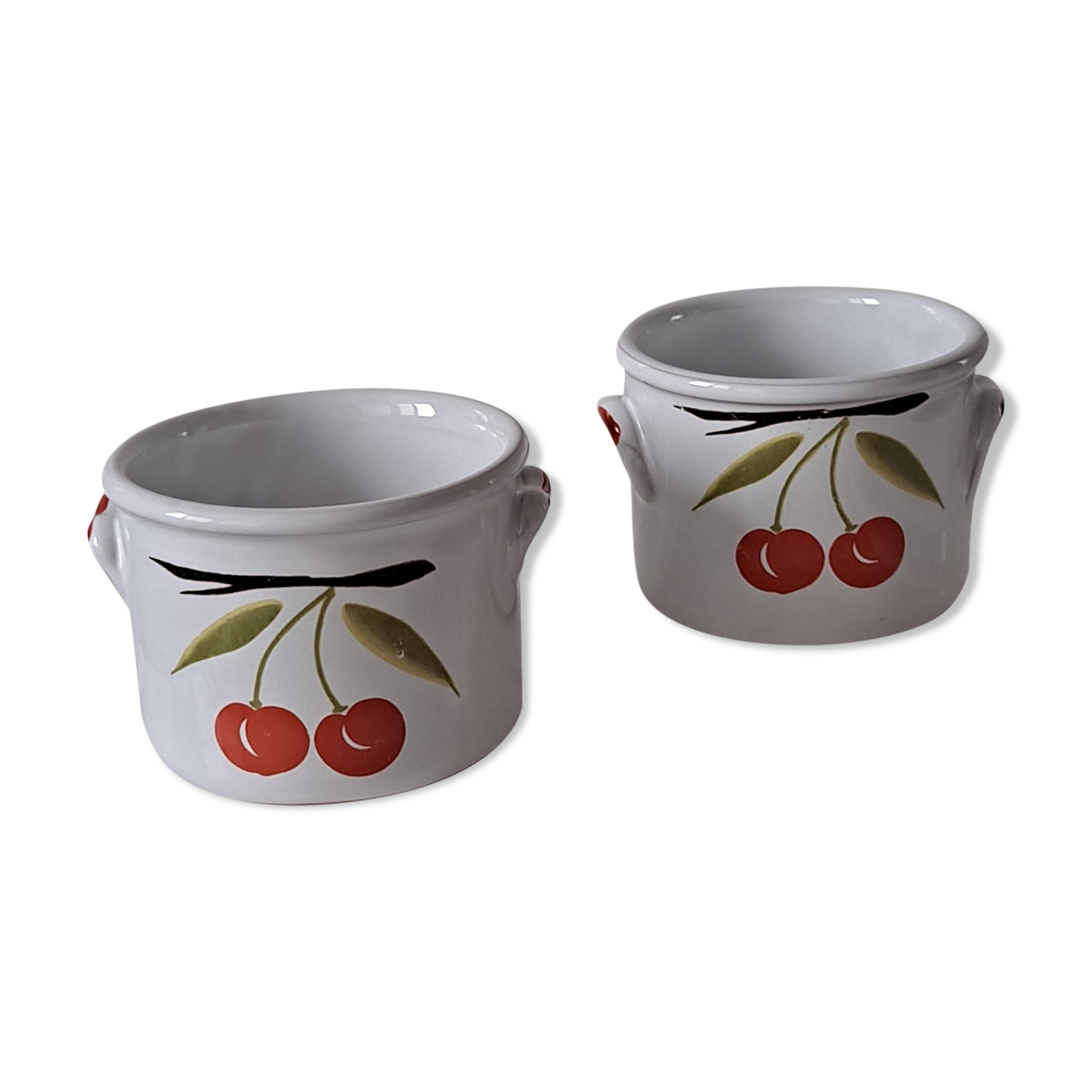 Rillette pots cherry decor