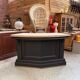 Comptoir de bar incurvé XXème