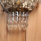 Pair of crystal sconces from the house baccarat, crinoline model