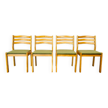 4 chaises scandinave vintage 1960