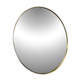 Miroir rond 60cm de diamètre sur cadre laiton