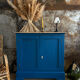 Royal blue handcrafted sideboard