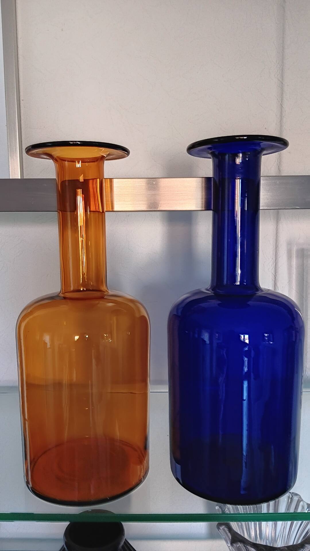 Pair of GUL vases by Otto Brauer for Holmegaard