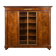 Bibliothèque en acajou flammé style Empire vers 1900