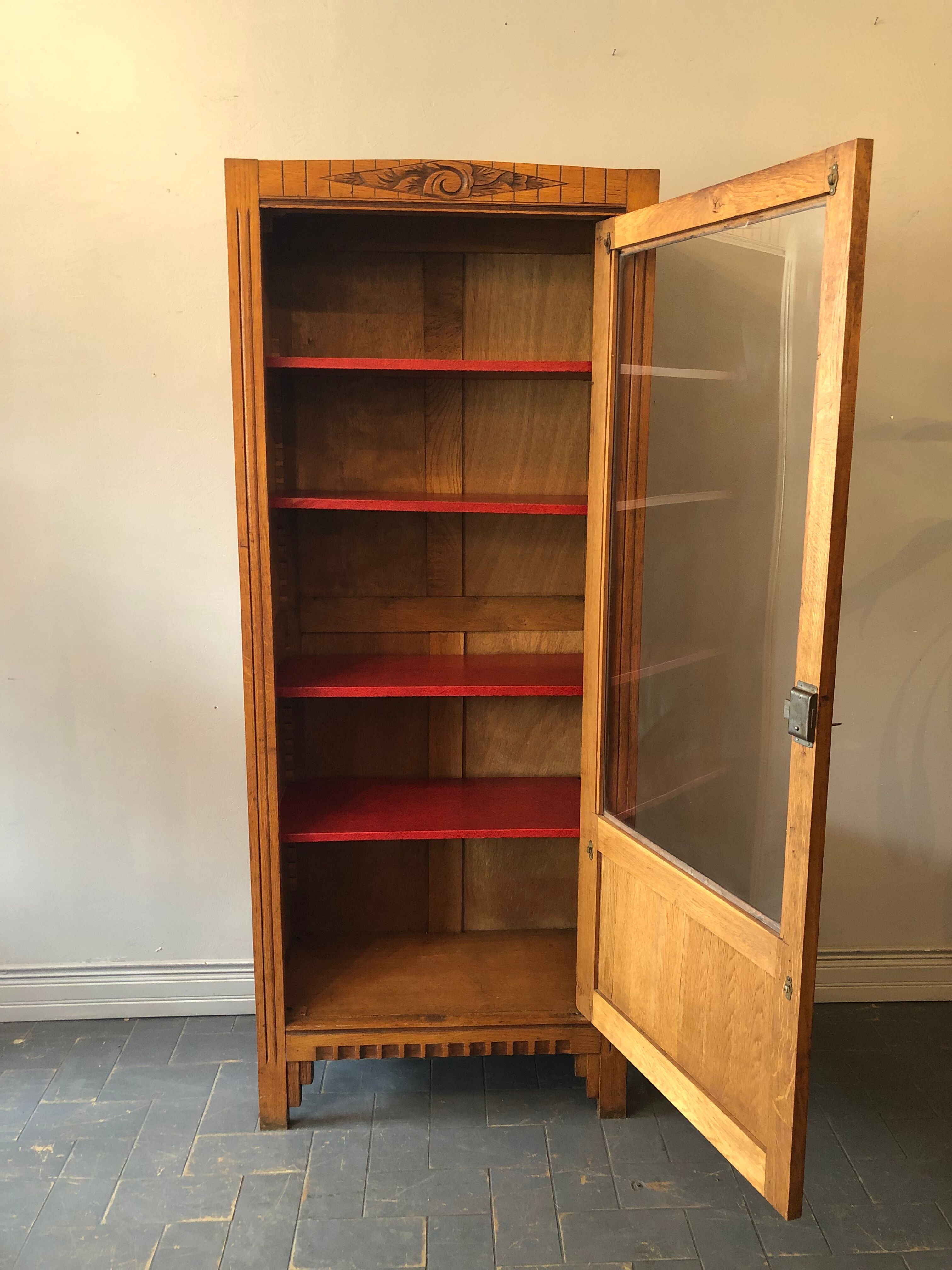 Art Deco glass cabinet