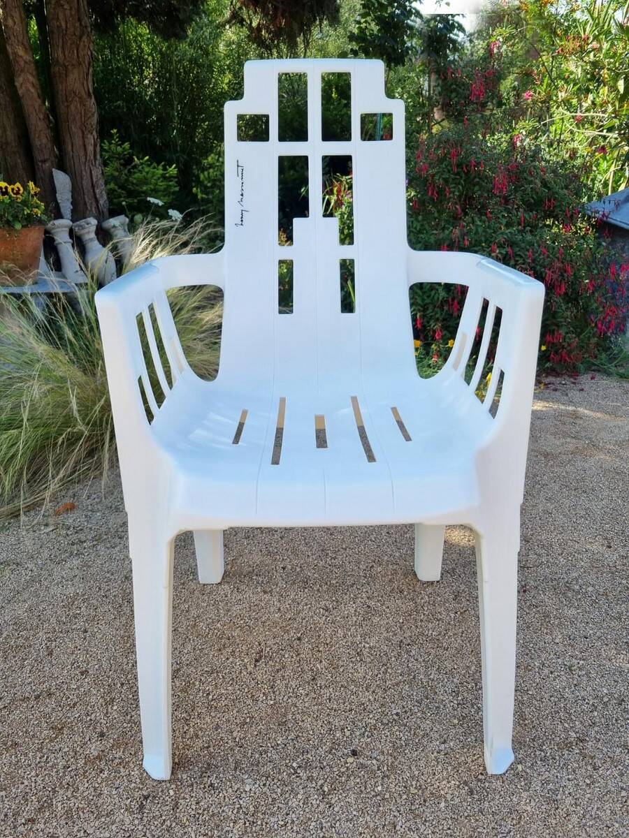 Stackable Plastic Boston Chair by Pierre Paulin for Henry Massonnet 1980s