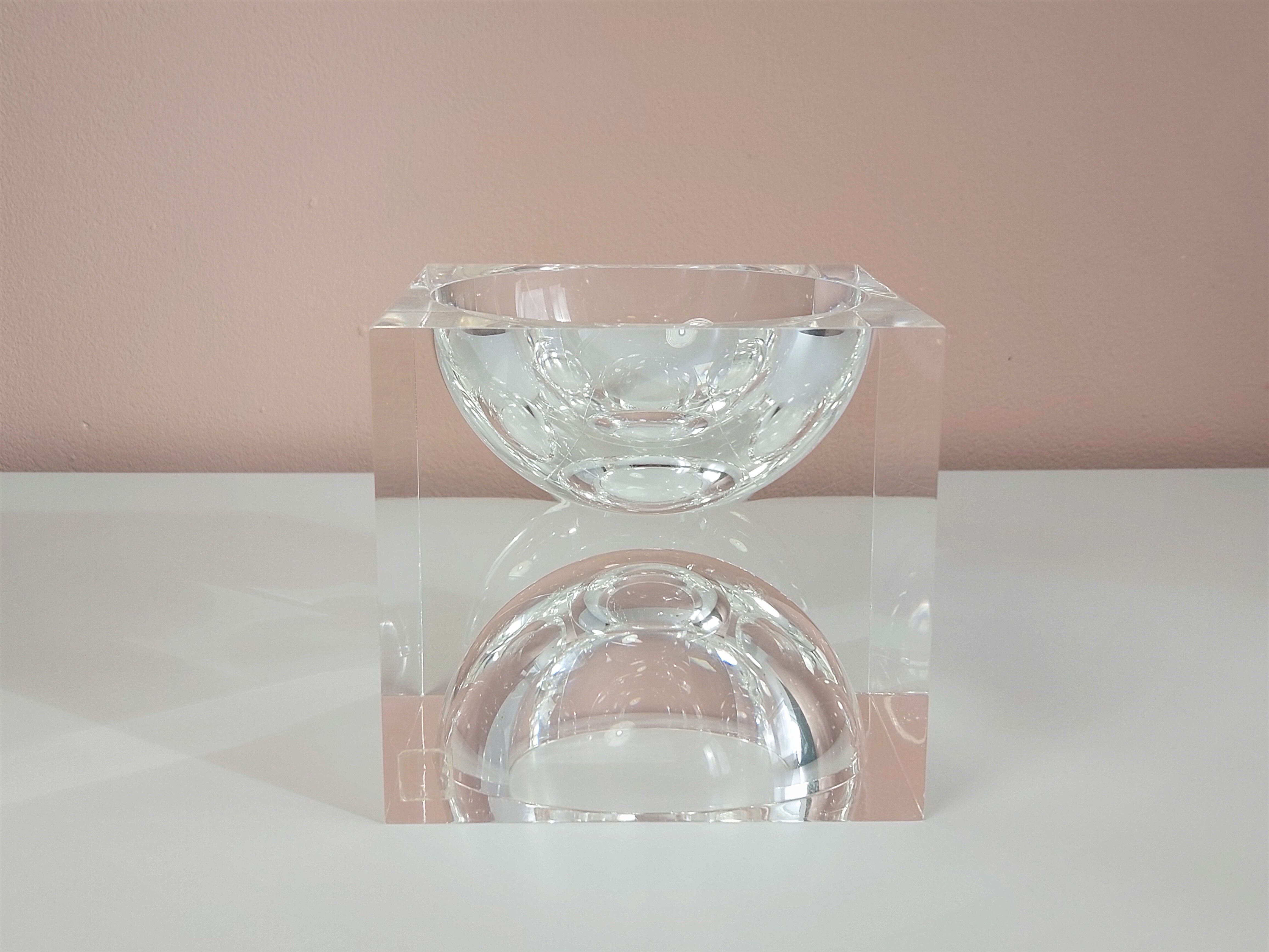 Acrylic Op-Art Sculpture by Team Guzzini 1970's.