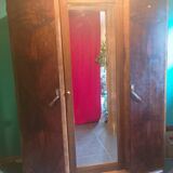 Art Deco walnut wardrobe