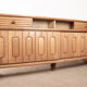 Large sideboard in Oak and Danikowski ceramics, Guillerme and Chambron.