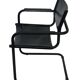 Vintage Breuer style leather chair B32/34 Italian Design in black