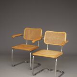 Fauteuils Cesca de Marcel Breuer. Italie, années 1960. Lot de 2