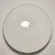 Ceiling light in white opal. Round-shaped light fixture, made of white glass, ut