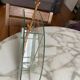 Vase contemporain années 80 verre
