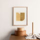 One-design painting on dated and signed paper without frame