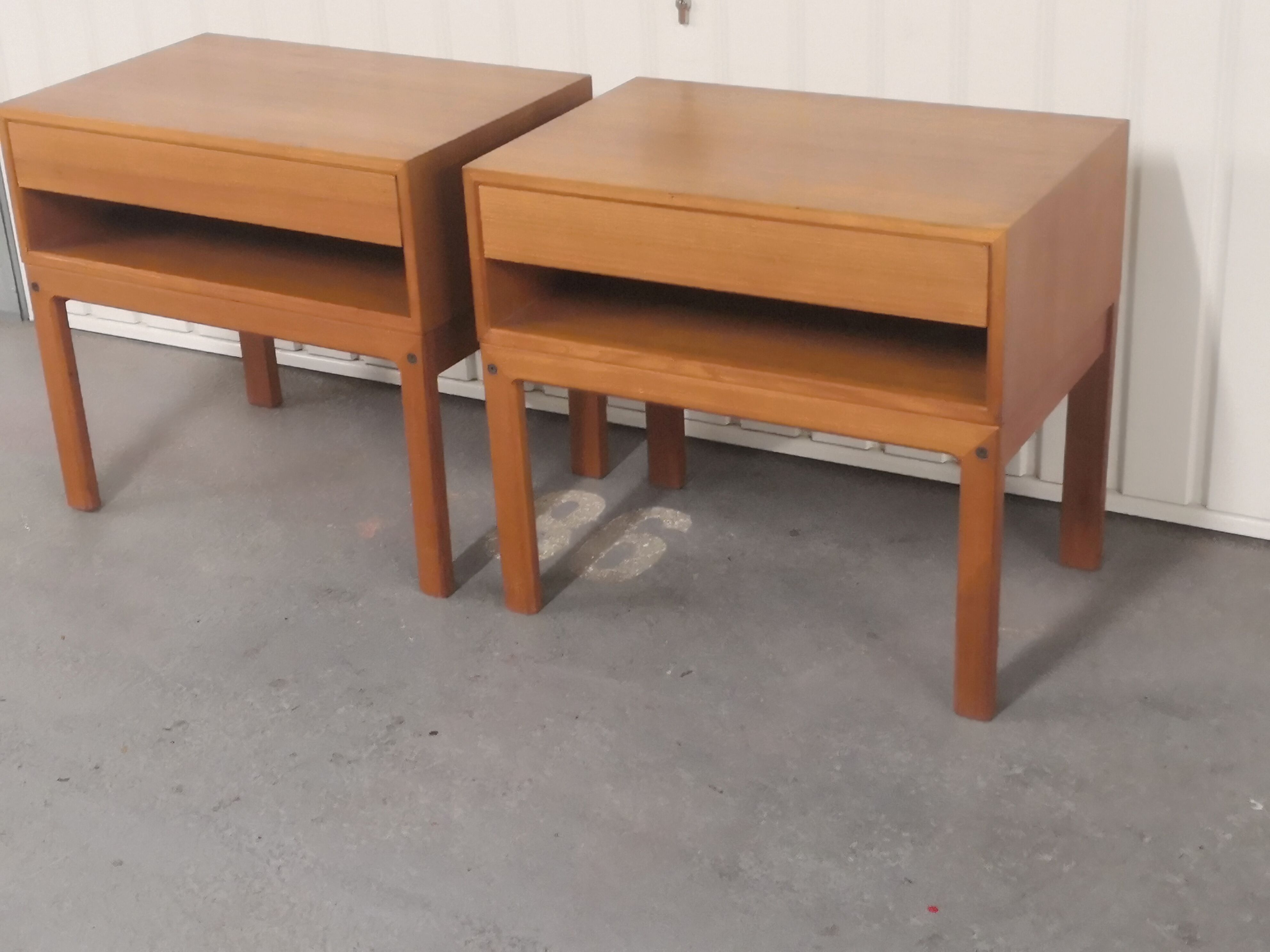 Pair of scandinavian bedside tables