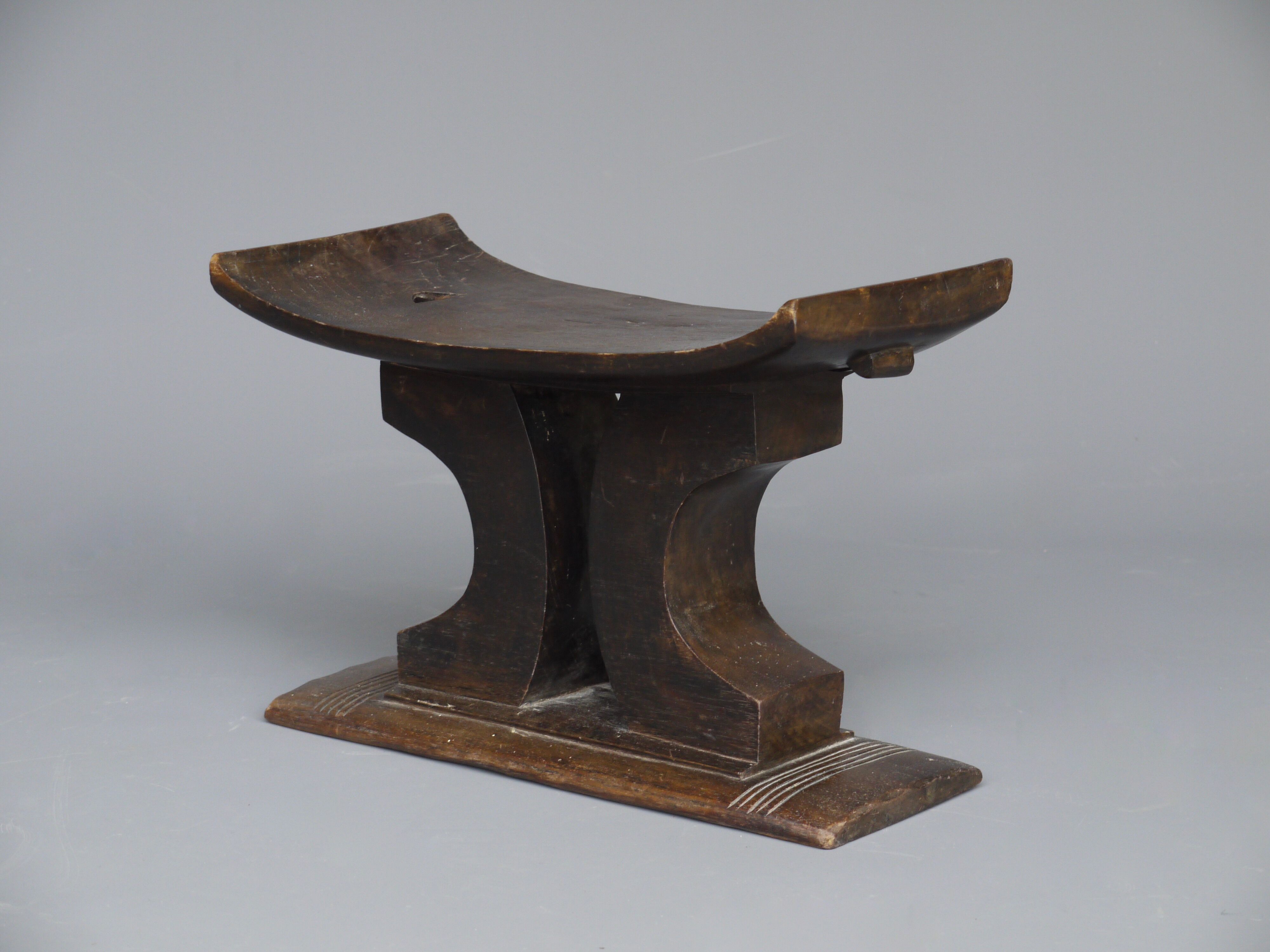 Antique african wooden ashanti stool
