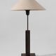 Mid-Century Swedish Wood And Iron Tall Lamp