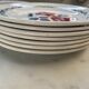 Set of 8 flat plates Digoin Sarreguemines Cannes