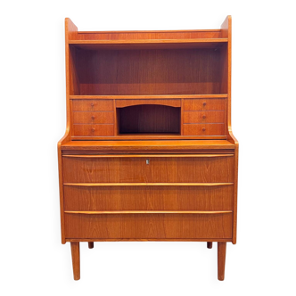 Secrétaire scandinave en teck , années 60