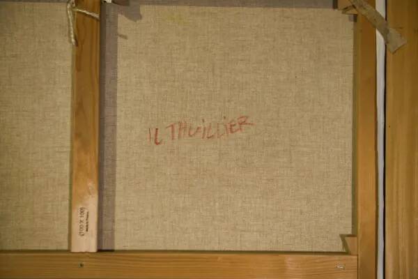 Oil painting on canvas still life post-impressionist The Cherries by L. Thuillier 2000