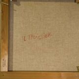 Oil painting on canvas still life post-impressionist The Cherries by L. Thuillier 2000