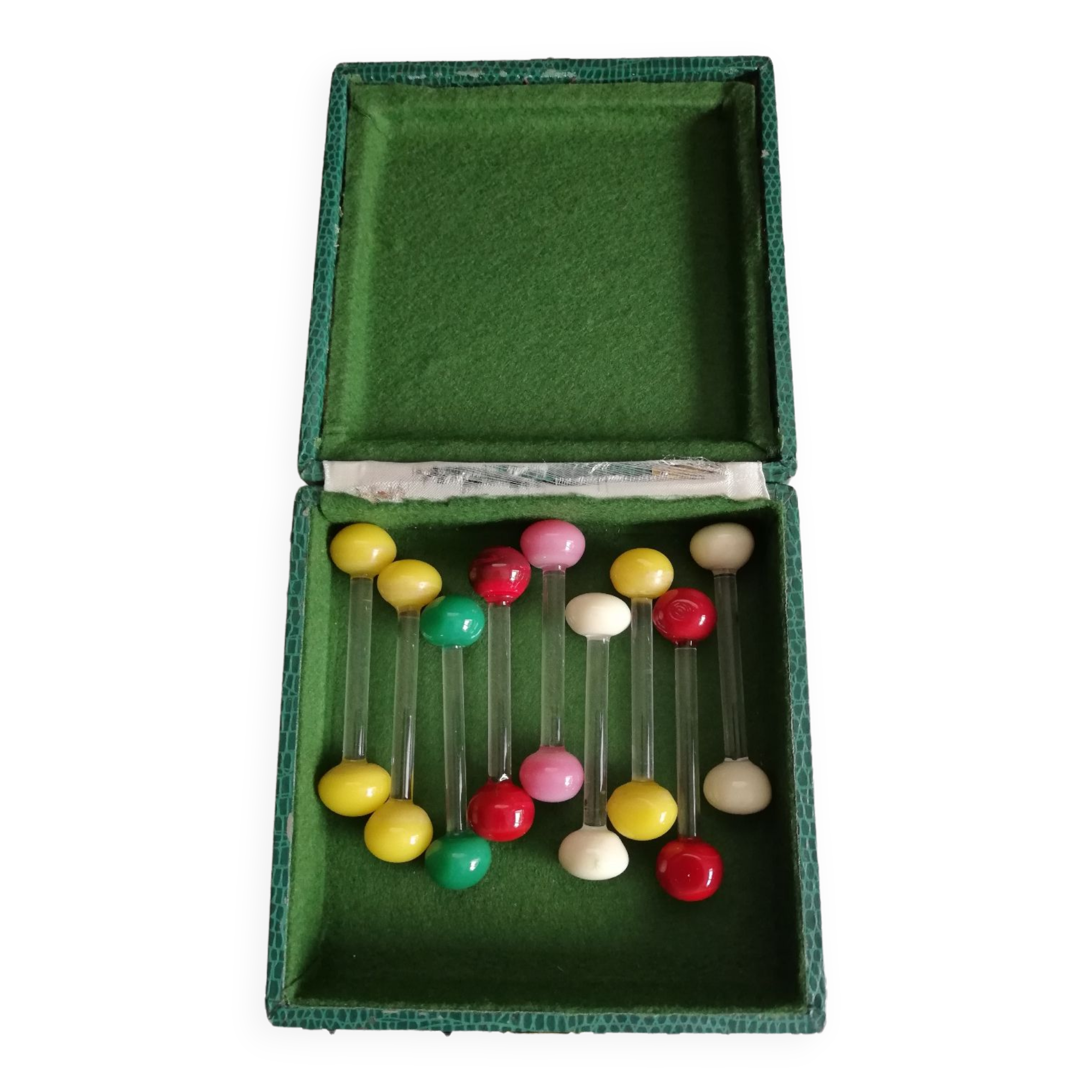 Set 9 porte couteaux verre soufflé italien