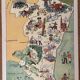 Vintage poster illustrated map of Alsace 1945 - JP Pinchon