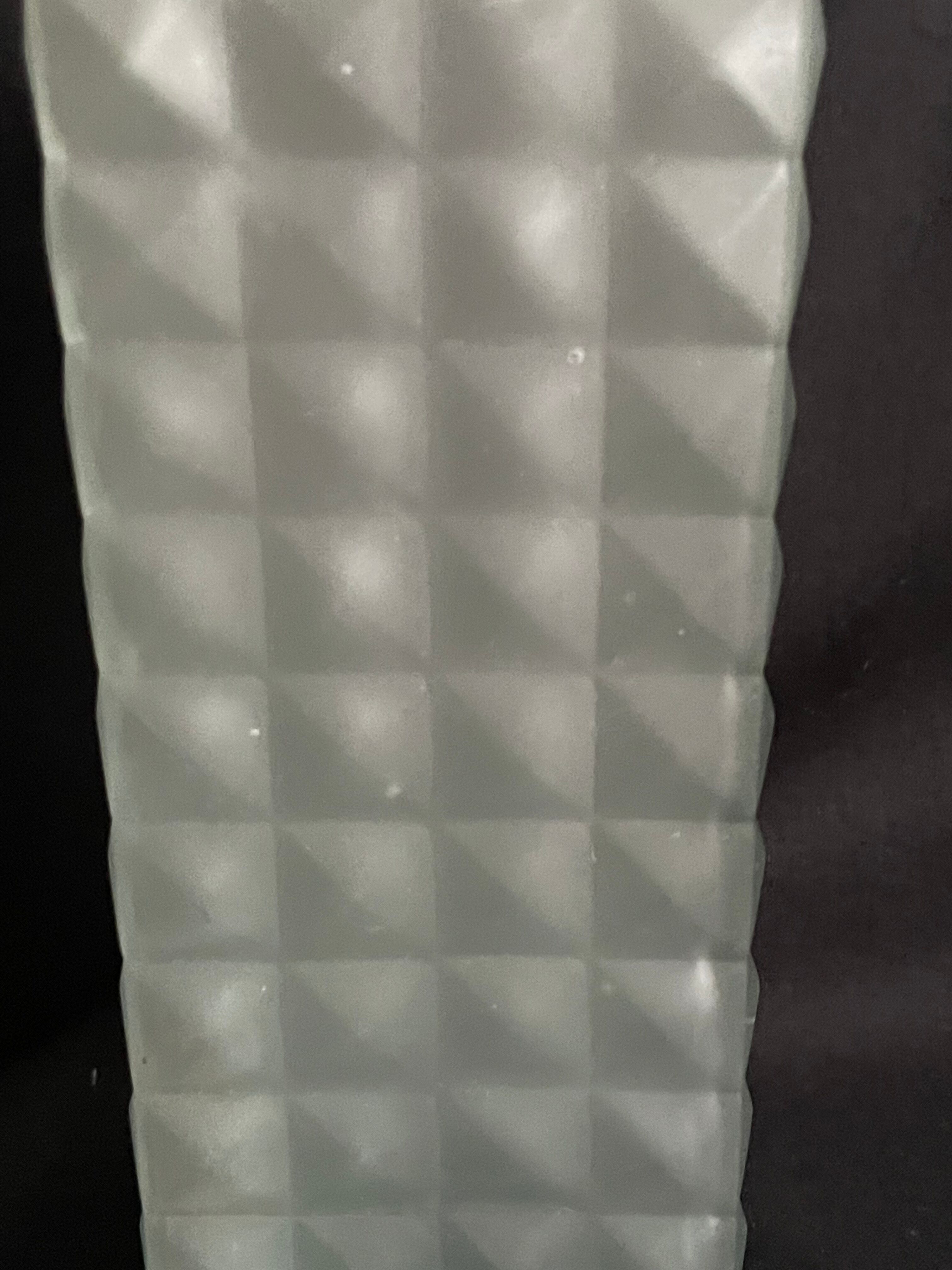 Green frosted glass whisky decanter