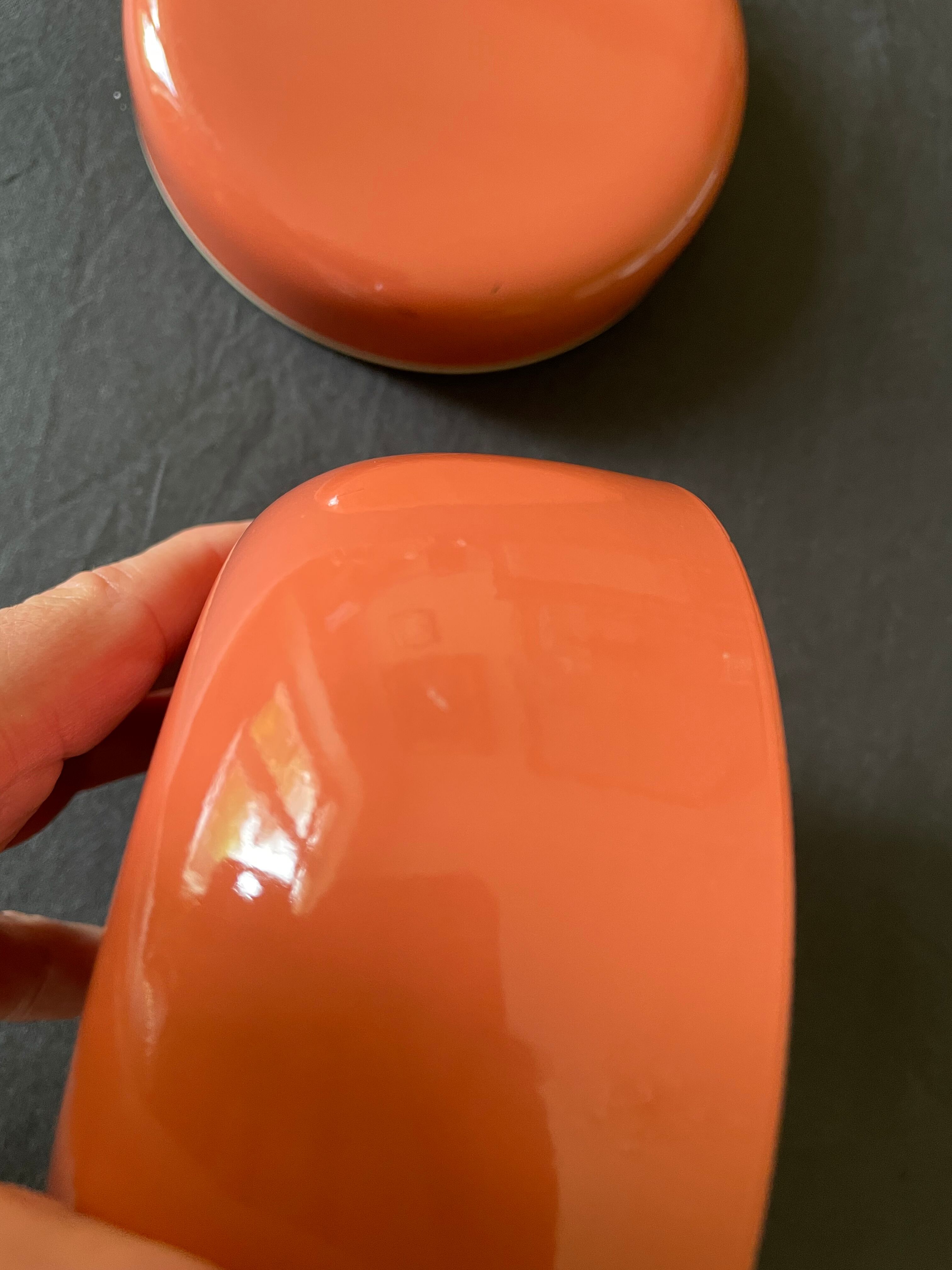 Pull-out boxes in bakelite lacquered 70s